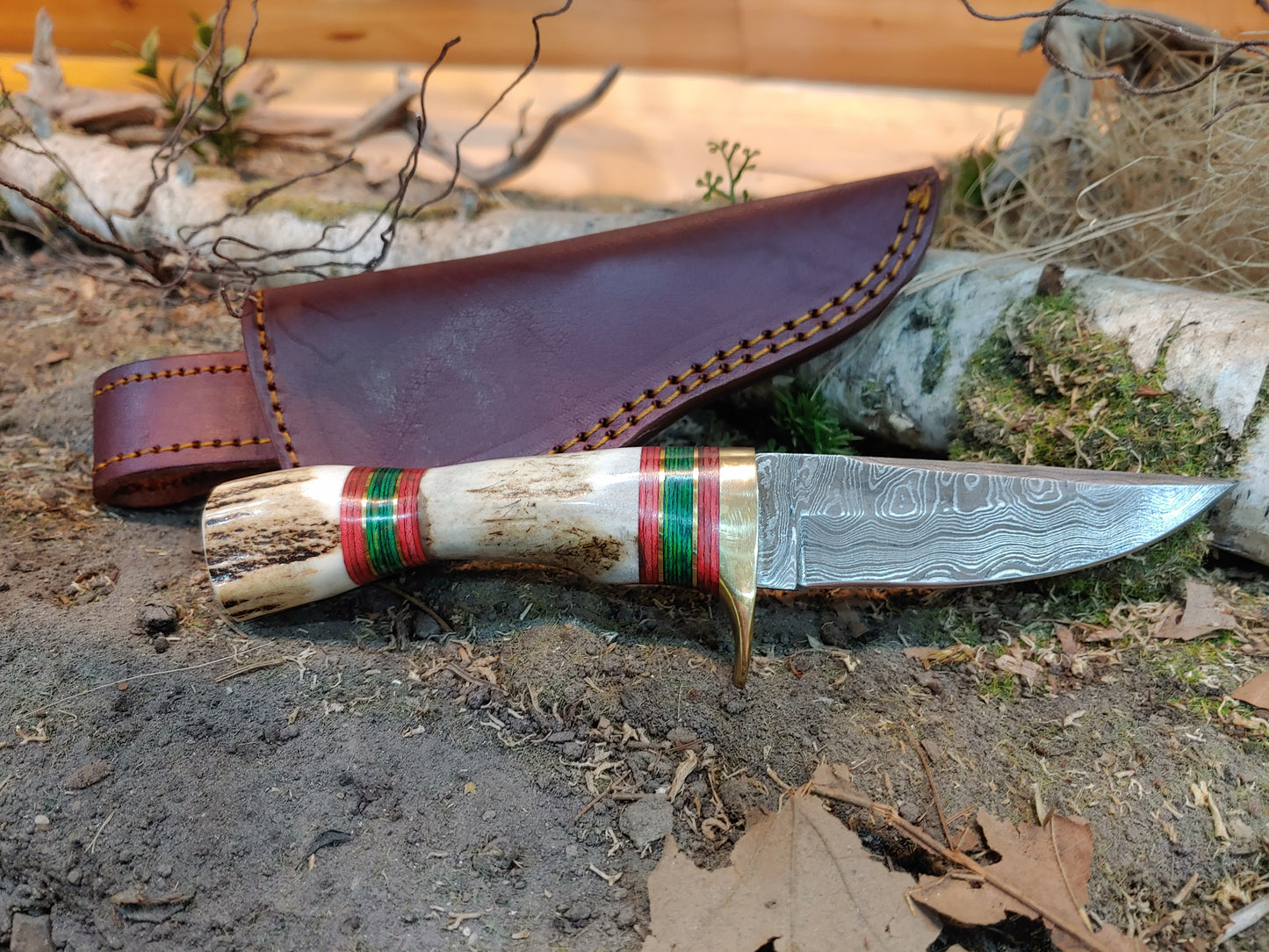 Damascus Hunter Knife