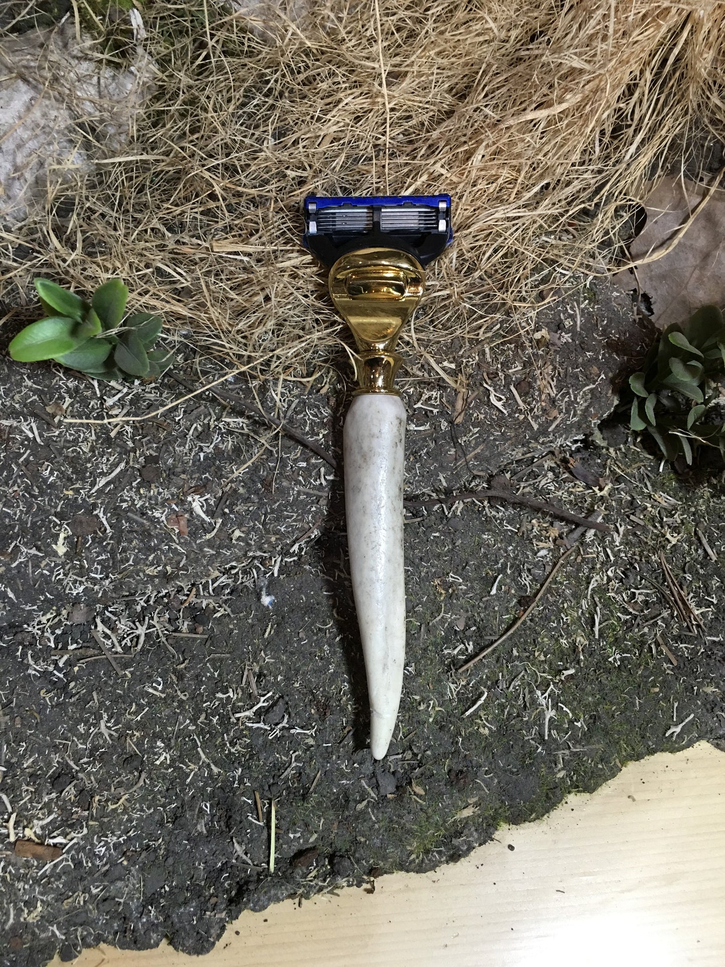 Antler Shaving Razor - Gold